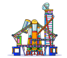 Space Satelliton sticker #711024