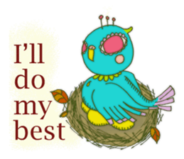 Cerulean Bird (English ver.) sticker #712017