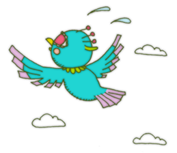 Cerulean Bird (English ver.) sticker #712021