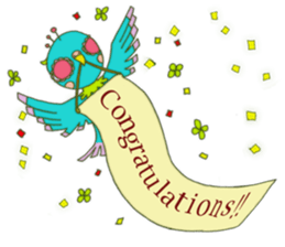 Cerulean Bird (English ver.) sticker #712023