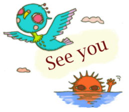 Cerulean Bird (English ver.) sticker #712029