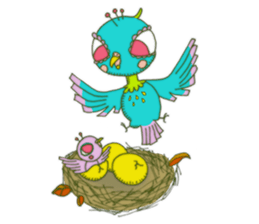 Cerulean Bird (English ver.) sticker #712030