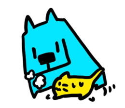 Square Dog & Round Cat sticker #712713