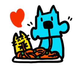 Square Dog & Round Cat sticker #712730