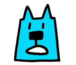 Square Dog & Round Cat sticker #712734