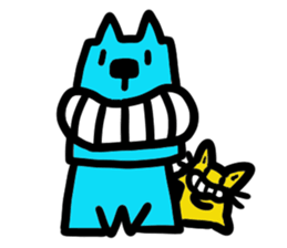 Square Dog & Round Cat sticker #712737