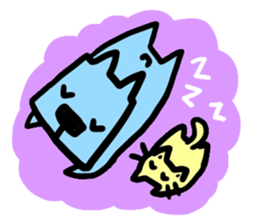 Square Dog & Round Cat sticker #712738