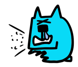 Square Dog & Round Cat sticker #712747