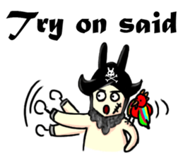Rabbit Pirates 2nd(English) sticker #713004