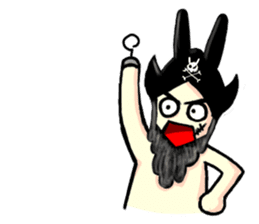 Rabbit Pirates 2nd(English) sticker #713011