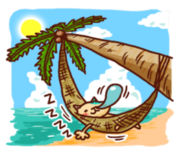 the pad of cat @ hawaii sticker #713074