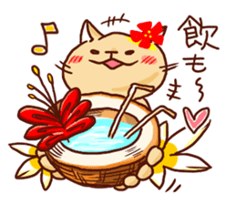 the pad of cat @ hawaii sticker #713094