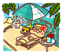 the pad of cat @ hawaii sticker #713100