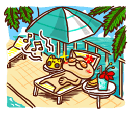 the pad of cat @ hawaii sticker #713100