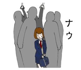 High school girl fighting sticker #713115