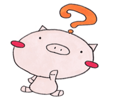 Little pig and little horse sticker #713568