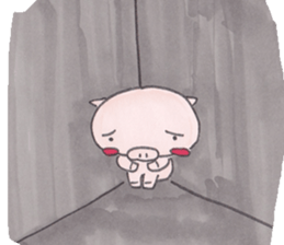 Little pig and little horse sticker #713584