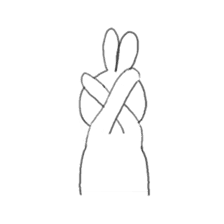 the white rabbit sticker #714196
