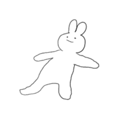 the white rabbit sticker #714204