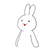 the white rabbit sticker #714208