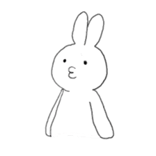 the white rabbit sticker #714210
