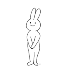 the white rabbit sticker #714218