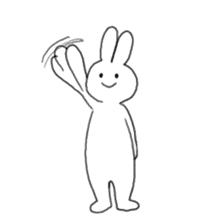 the white rabbit sticker #714230