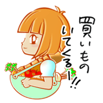 Japanese  housewife stamp sticker #714956