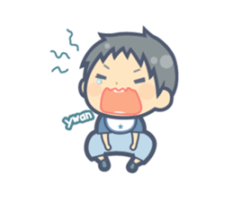 My child's pleasant action. sticker #715349