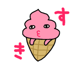 Poppin chocolate ice cream sticker #715638
