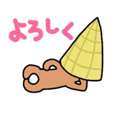 Poppin chocolate ice cream sticker #715639
