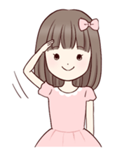 Little girl 1 sticker #716099