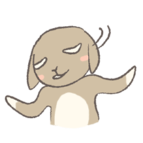 Holland rop ear rabbit Moco 2 sticker #716231