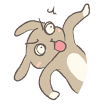 Holland rop ear rabbit Moco 2 sticker #716233