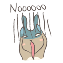 Holland rop ear rabbit Moco 2 sticker #716238