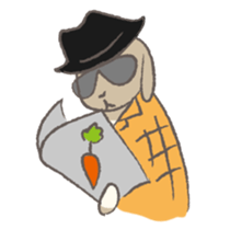 Holland rop ear rabbit Moco 2 sticker #716240