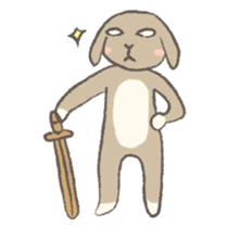 Holland rop ear rabbit Moco 2 sticker #716249