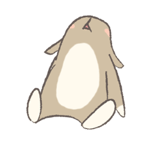 Holland rop ear rabbit Moco 2 sticker #716254