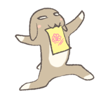 Holland rop ear rabbit Moco 2 sticker #716259