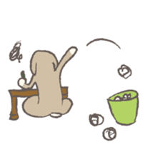 Holland rop ear rabbit Moco 2 sticker #716260