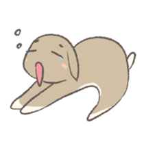 Holland rop ear rabbit Moco 2 sticker #716269