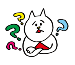 The cat's name is Namerou. sticker #716327