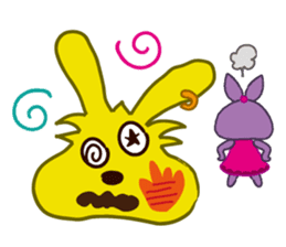 namakemono-rabbit sticker #716500