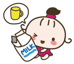 YURUMOCHI MILKBABY CHARA sticker #716643