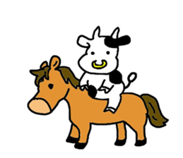 dosannko ushisann sticker #717009