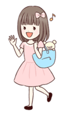 Little girl (Japanese) sticker #717171