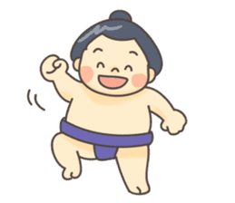 Sumo wrestler (English) sticker #717273