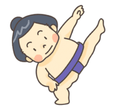 Sumo wrestler (English) sticker #717274