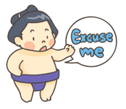 Sumo wrestler (English) sticker #717275