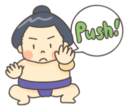 Sumo wrestler (English) sticker #717285